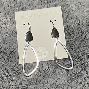 Kendra Scott Silver Kira Earrings NEW